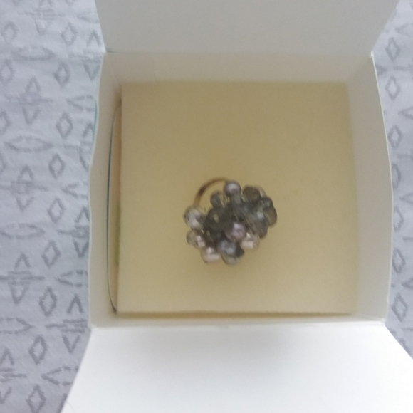 Stella and Dot multi funky pearl bracelet and ring new - Picture 3 of 4